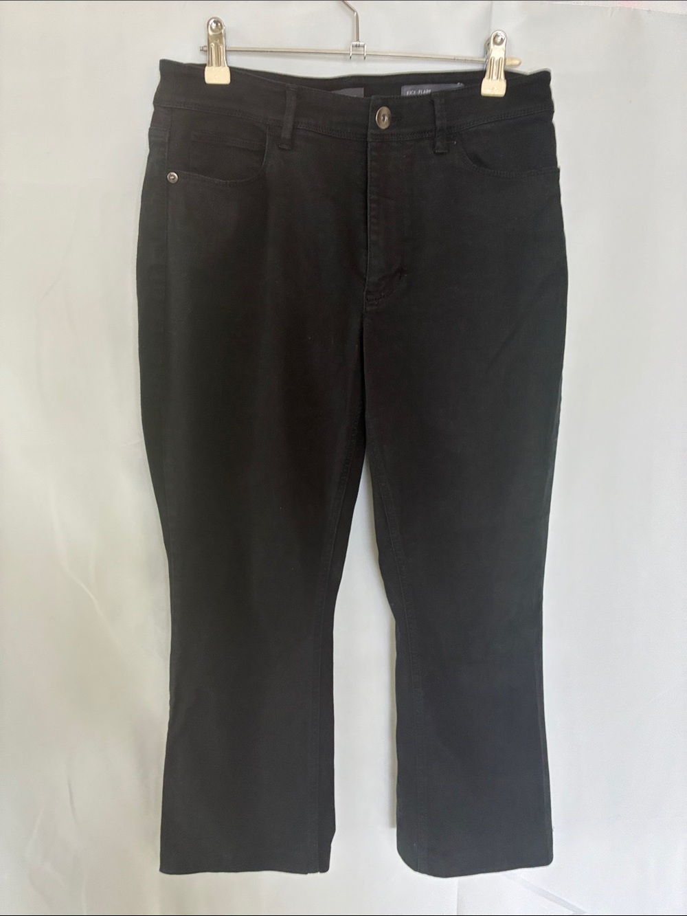 J. Jill Black Flare Wide-Leg Jeans